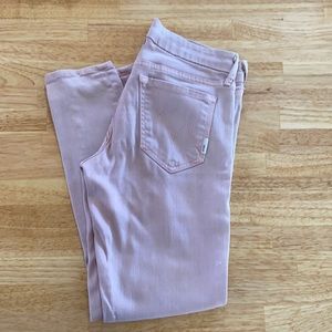 Mother denim looker crop size 28 mauve
